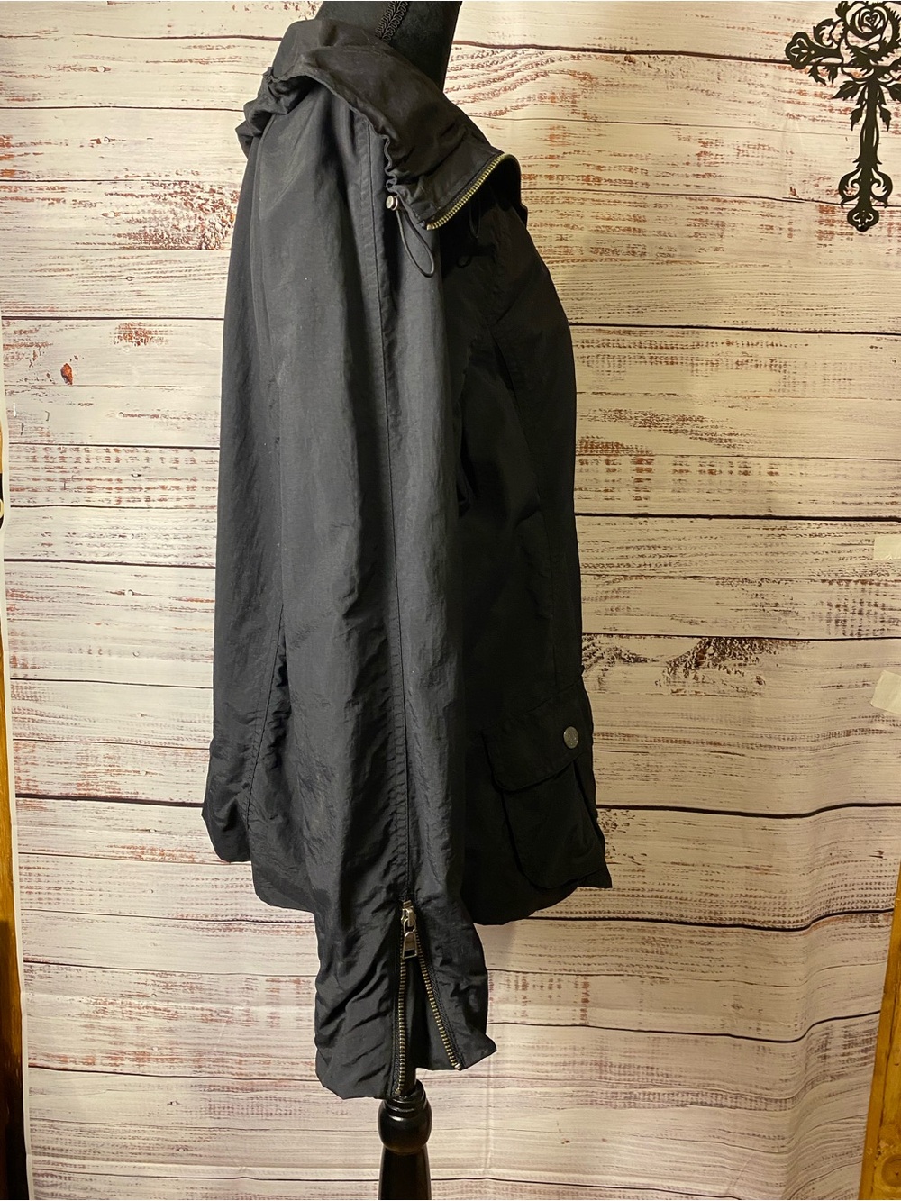 Sonoma Black Utility Hooded Zip Jacket Sz-XL - Picture 2 of 8